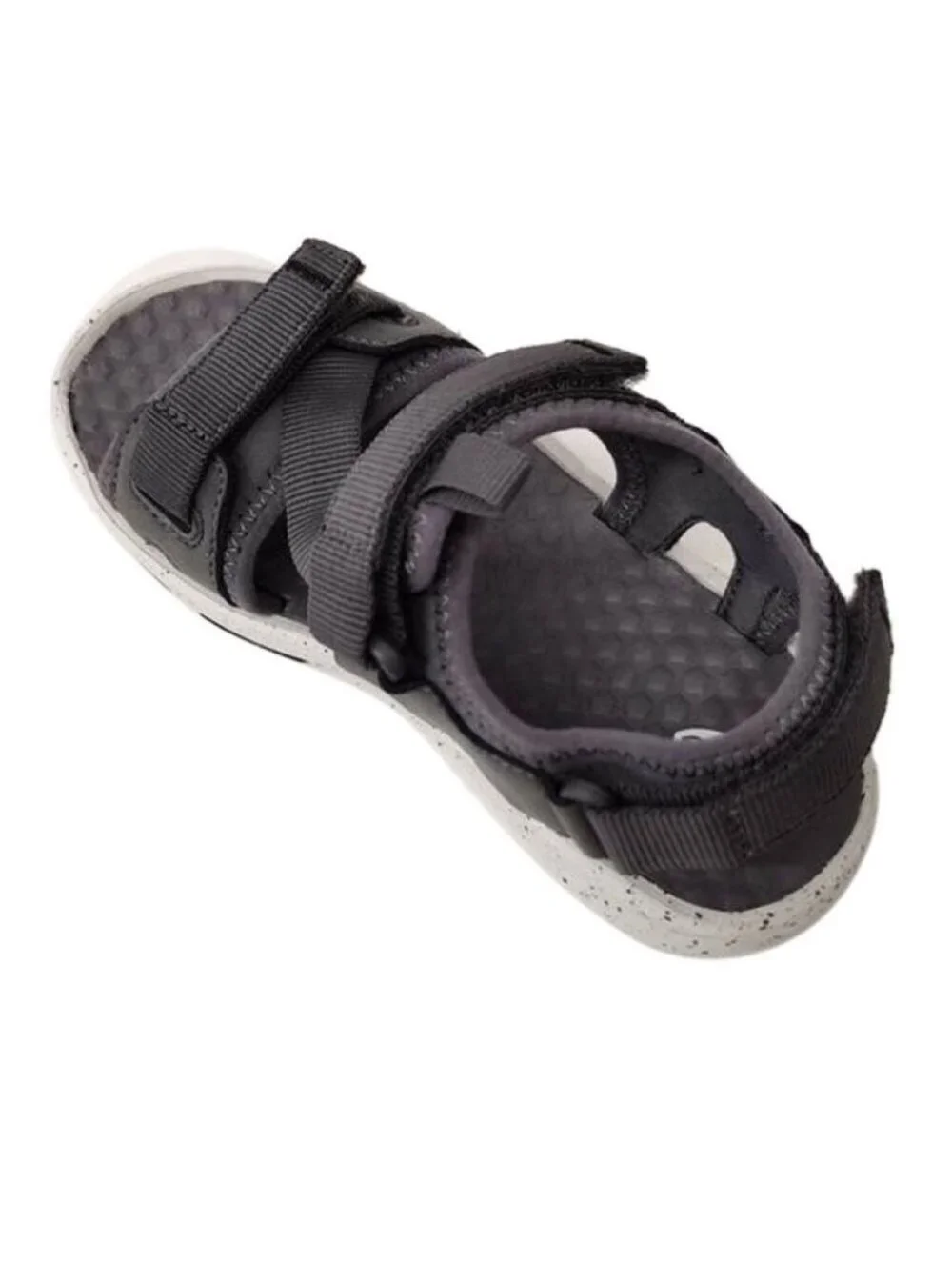 Sonoma Sandals 3 Boys Sonoma Black Sport Open Toe Fx Leather Velcro Straps